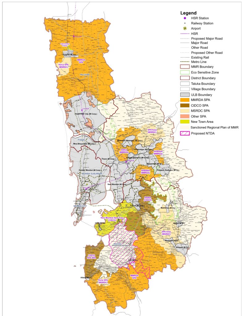 Mumbai Metropolitan Region planning map